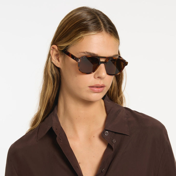 Subliminal Sunglasses - Brown Tort Status Anxiety