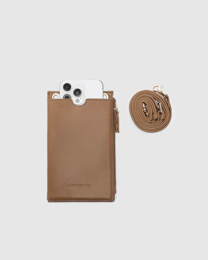 Suki Phone Bag - Caramel Handbag Louenhide