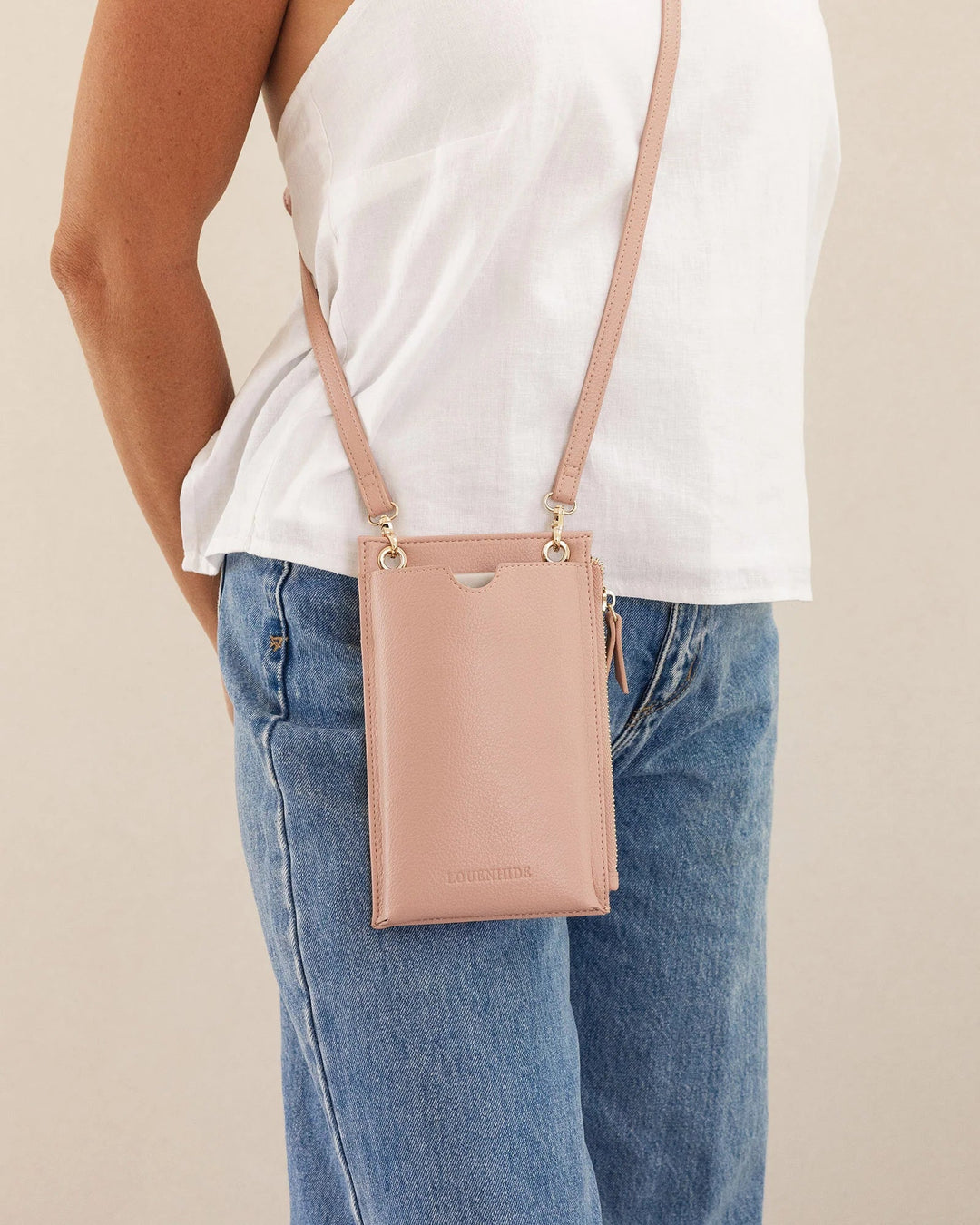Suki Phone Bag - Dusty Pink Handbag Louenhide