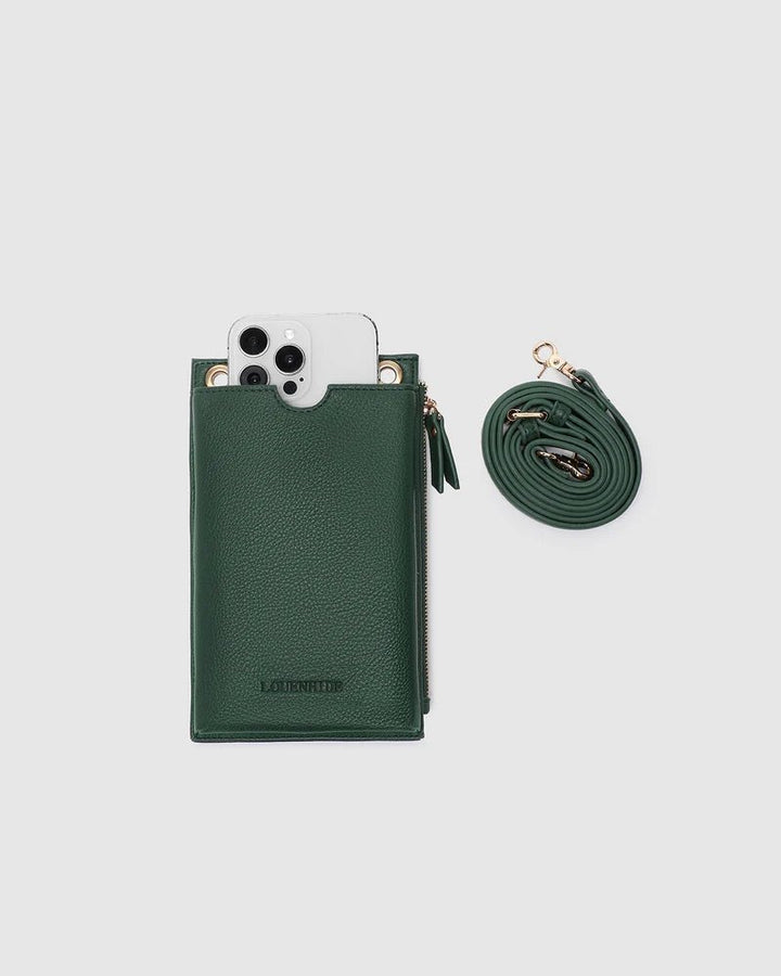 Suki Phone Bag - Forest Green Handbag Louenhide