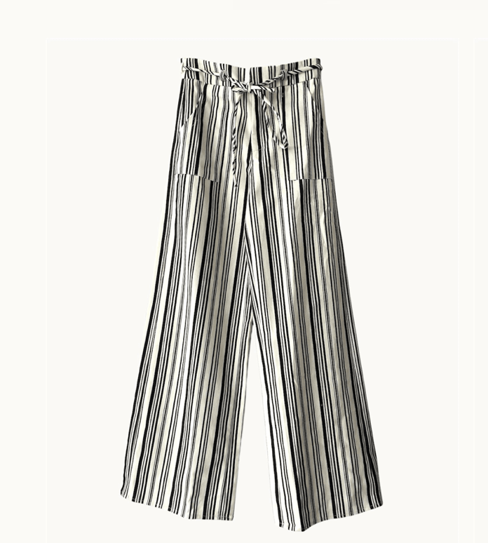 Suzi Stripe pants - Black / White pant Little Lies