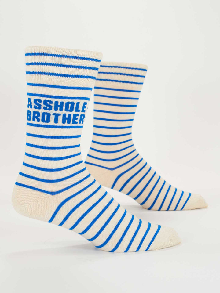 A**hole Brother Men's Crew Socks BlueQ Blue Q Socks