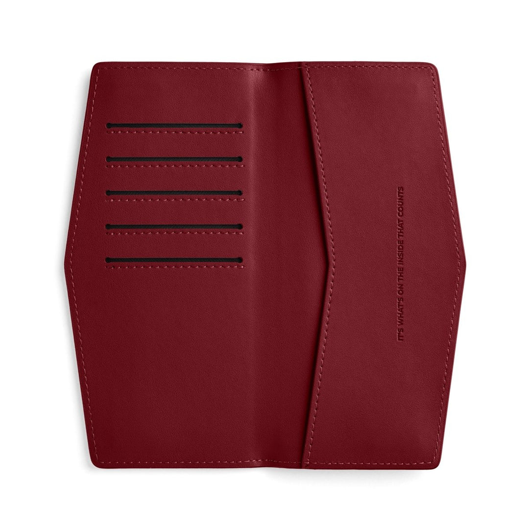 Swallet Wallet - Burgundy Wallet Fox and Leo