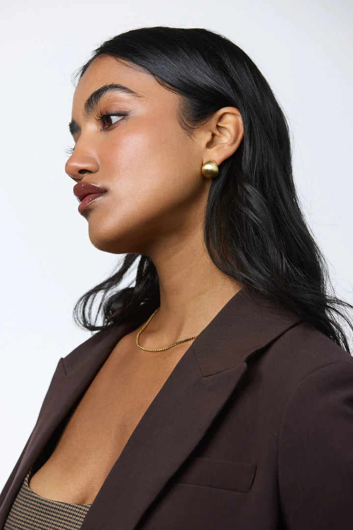 Talia Earing - Brushed / Gold earing Zafino Jewellery