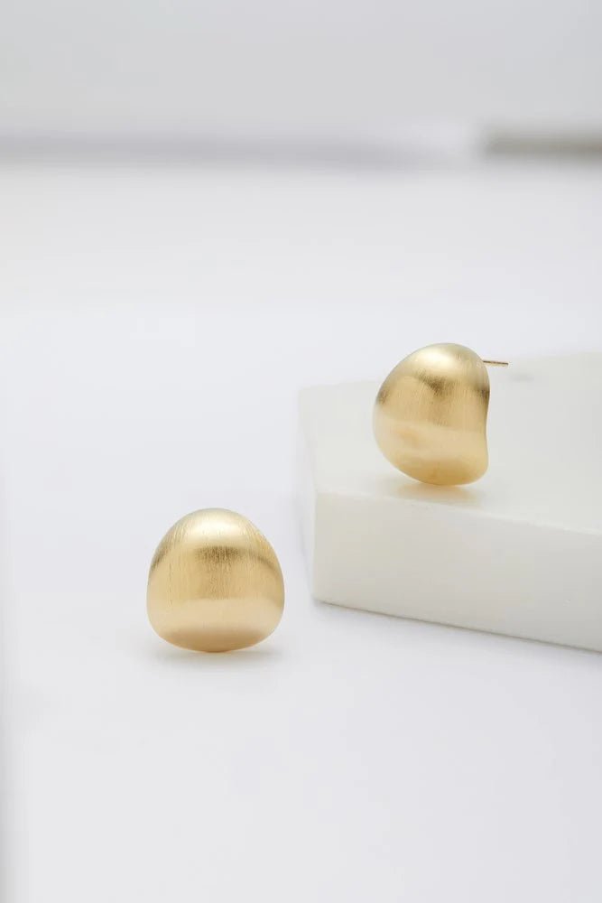 Talia Earing - Brushed / Gold earing Zafino Jewellery
