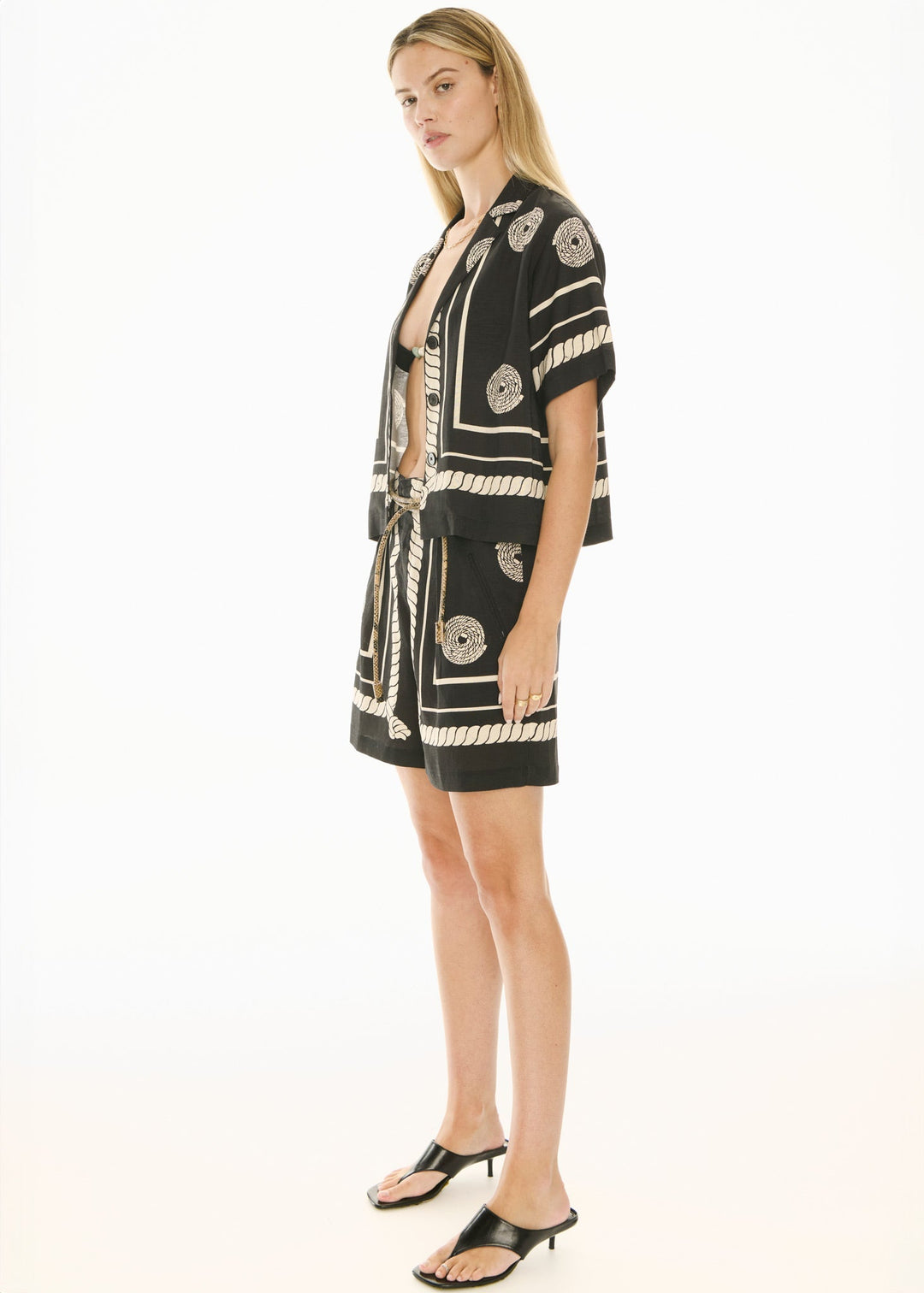 Tangle Shirt - Black / Pebble - Stanleyandstone