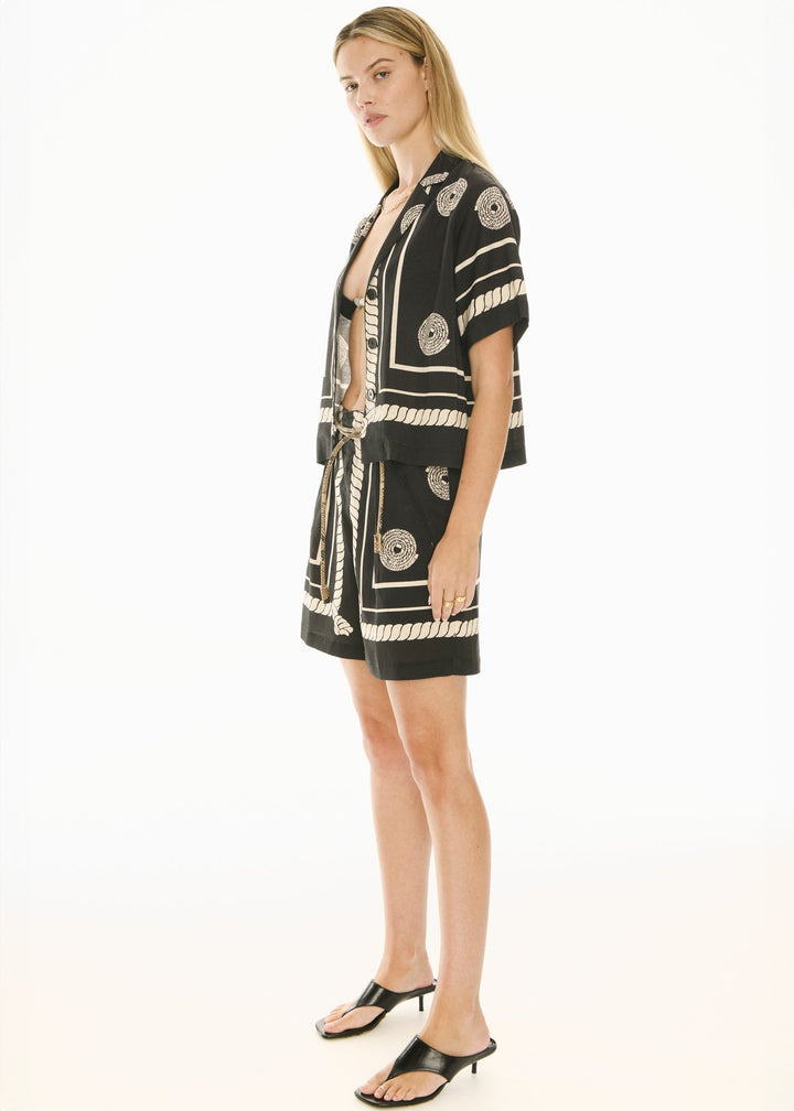 Tangle Shirt - Black / Pebble - Stanleyandstone