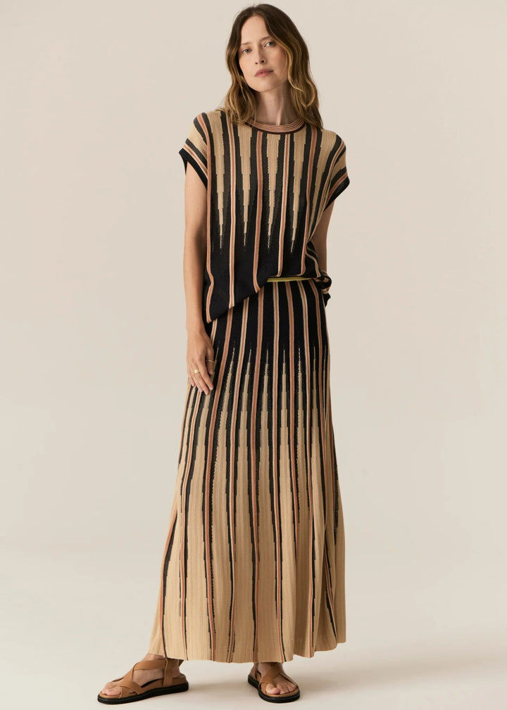 Ted Knit skirt - Ink / Camel skirt POL