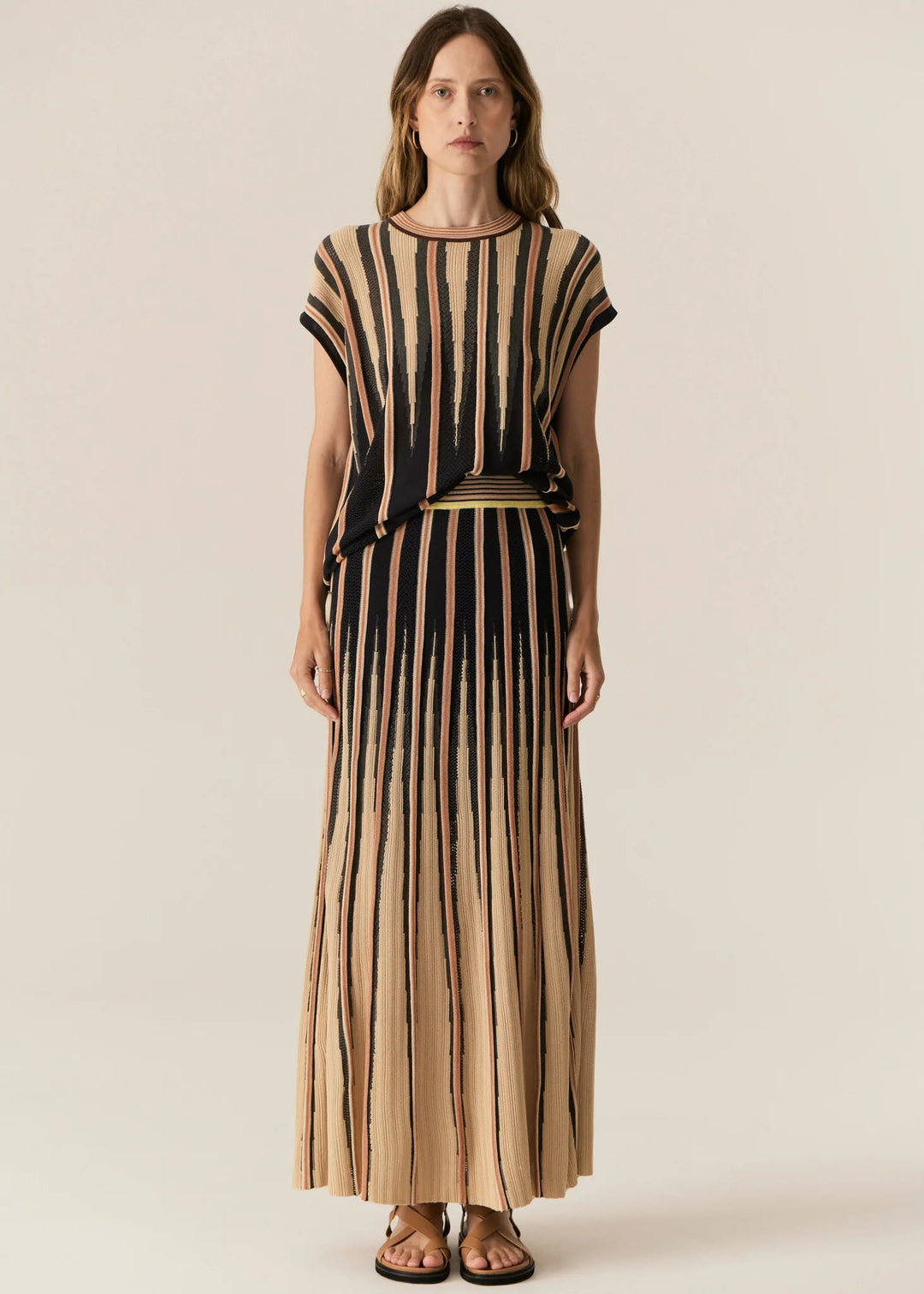 Ted Knit skirt - Ink / Camel skirt POL