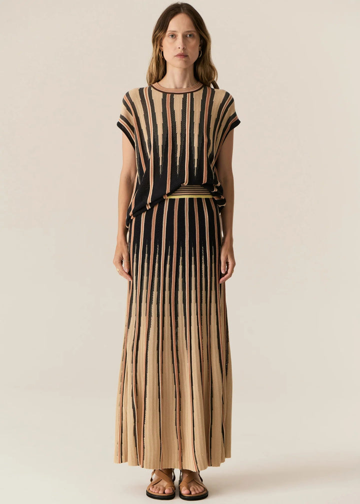 Ted Knit skirt - Ink / Camel skirt POL