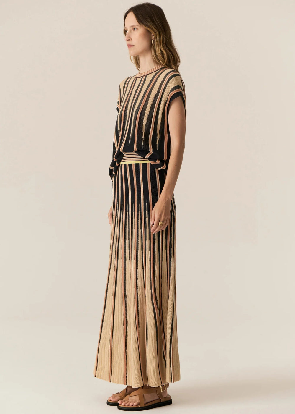 Ted Knit skirt - Ink / Camel skirt POL