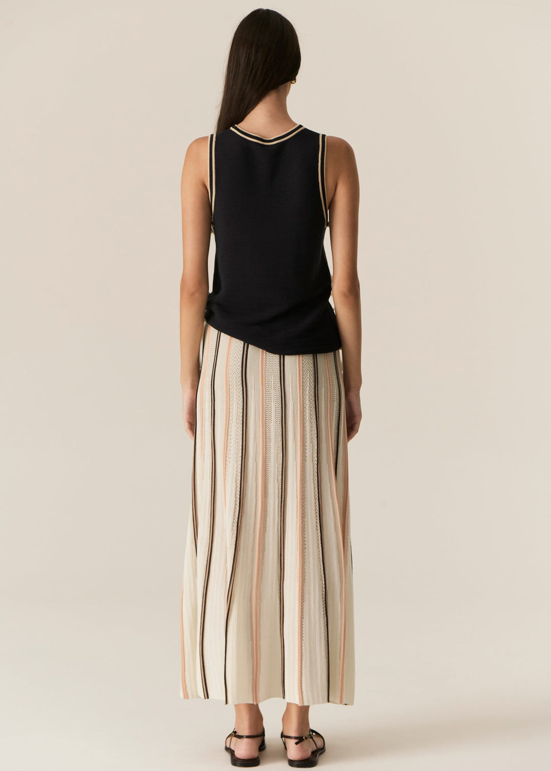 Ted Knit Tank - Ink / Camel top POL