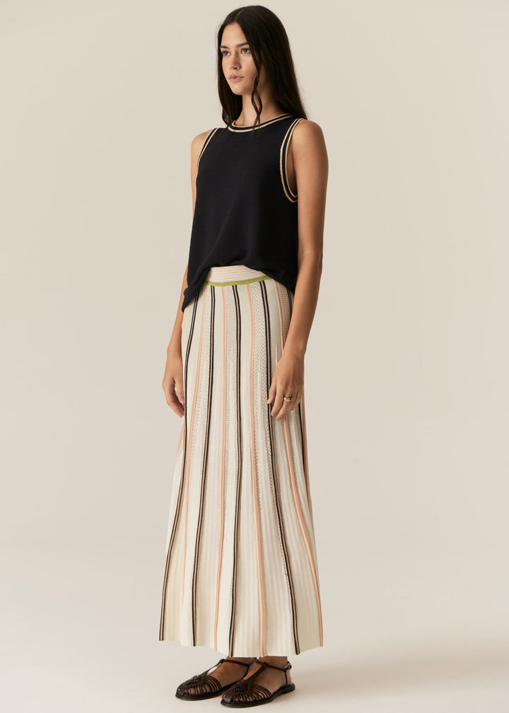 Ted Knit Tank - Ink / Camel top POL