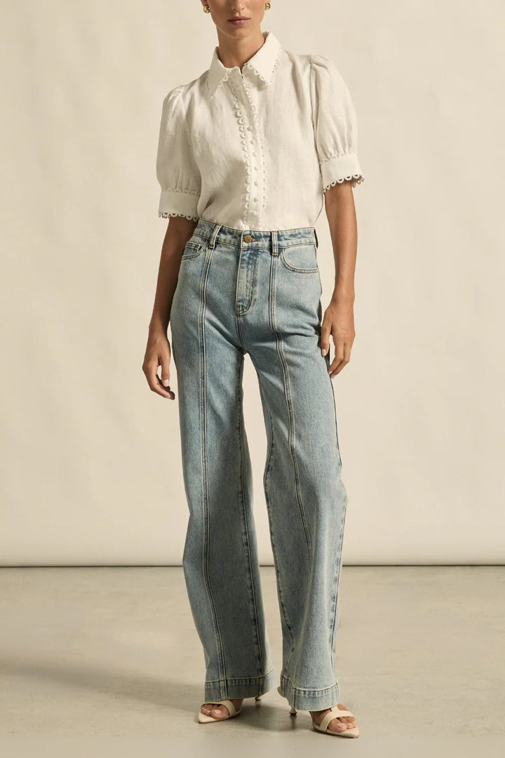 tether top - porcelain blouse Zoe Kratzmann