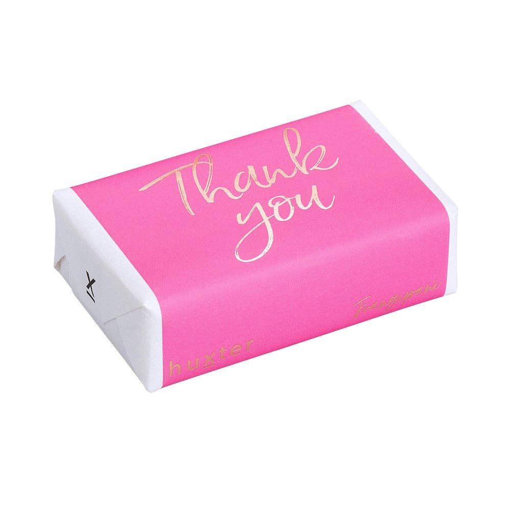 Thank you - Hot Pink - ROSE GOLD FOIL Triple-milled soap Huxter