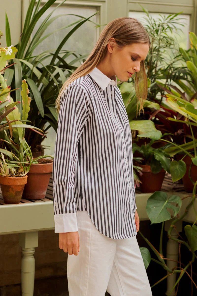 The Bianca Classic Banker Shirt - Midnight Stripe Shirts Shirty