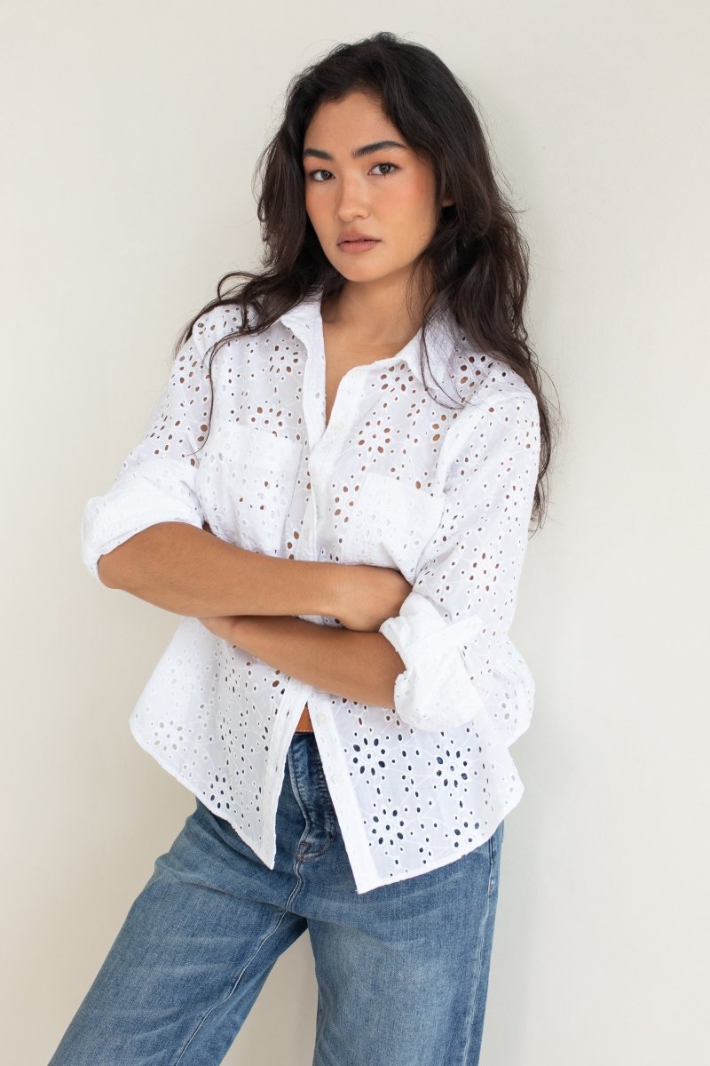 The Broderie Shirt White shirt Hut