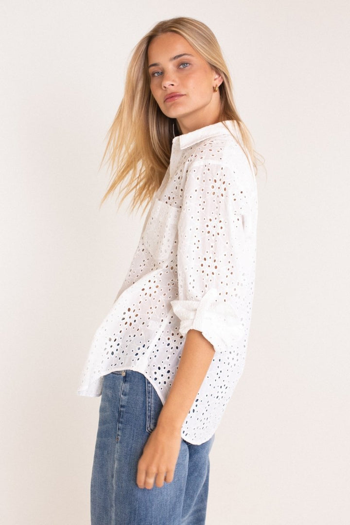 The Broderie Shirt White shirt Hut