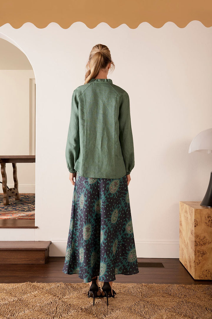 The Dreamer Label Ayala blouse Green dress The Dreamer Label