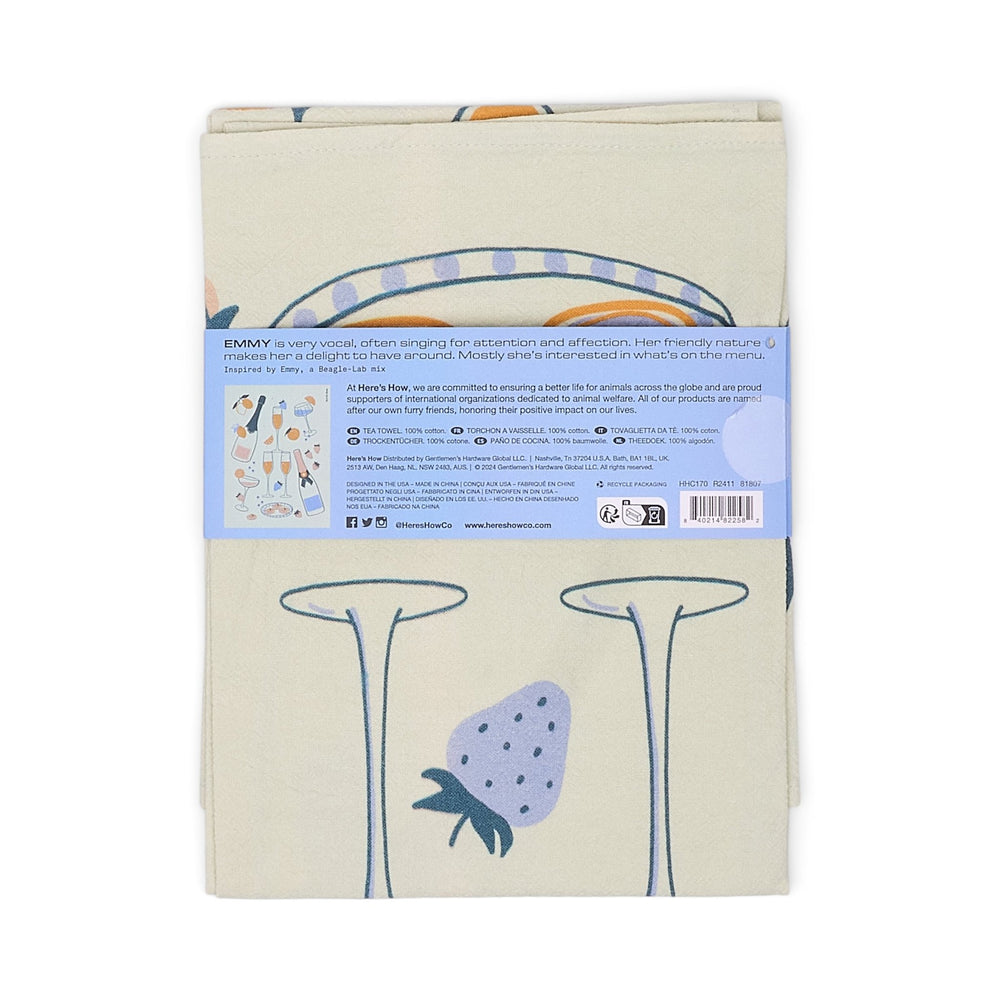 The Emmy Tea Towel - celebration Here's How