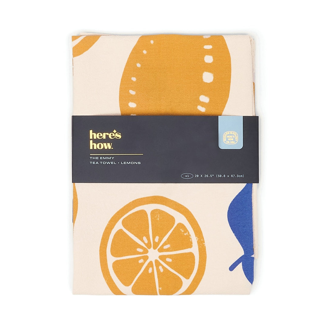 The Emmy Tea Towel - lemons Here's How