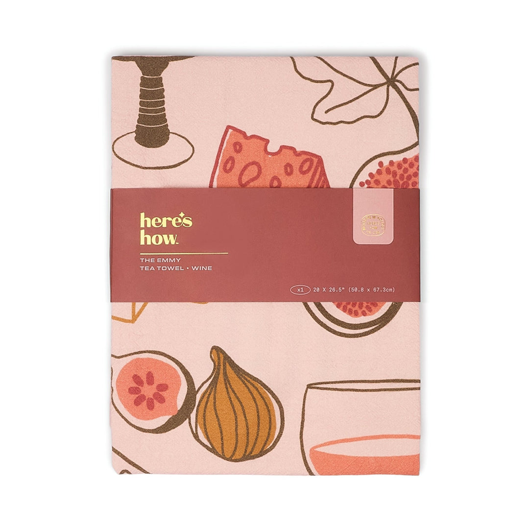 The Emmy Tea Towel - Wine Here's How