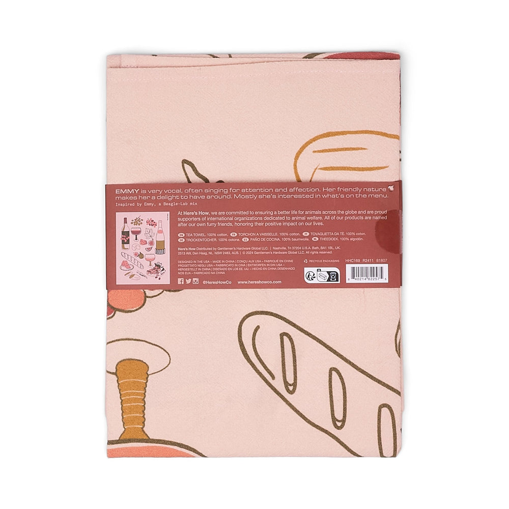 The Emmy Tea Towel - Wine Here's How