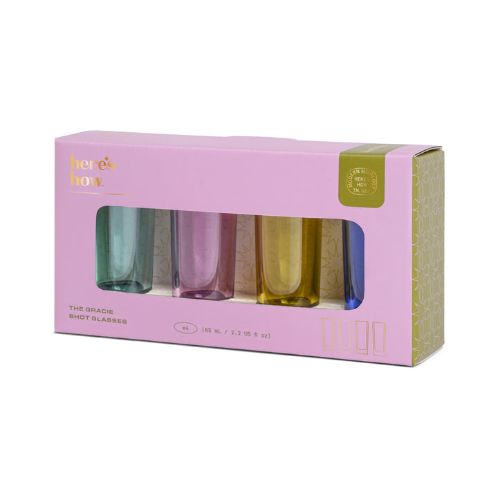 The Gracie Set Of 4 Shot Glasses Here's How