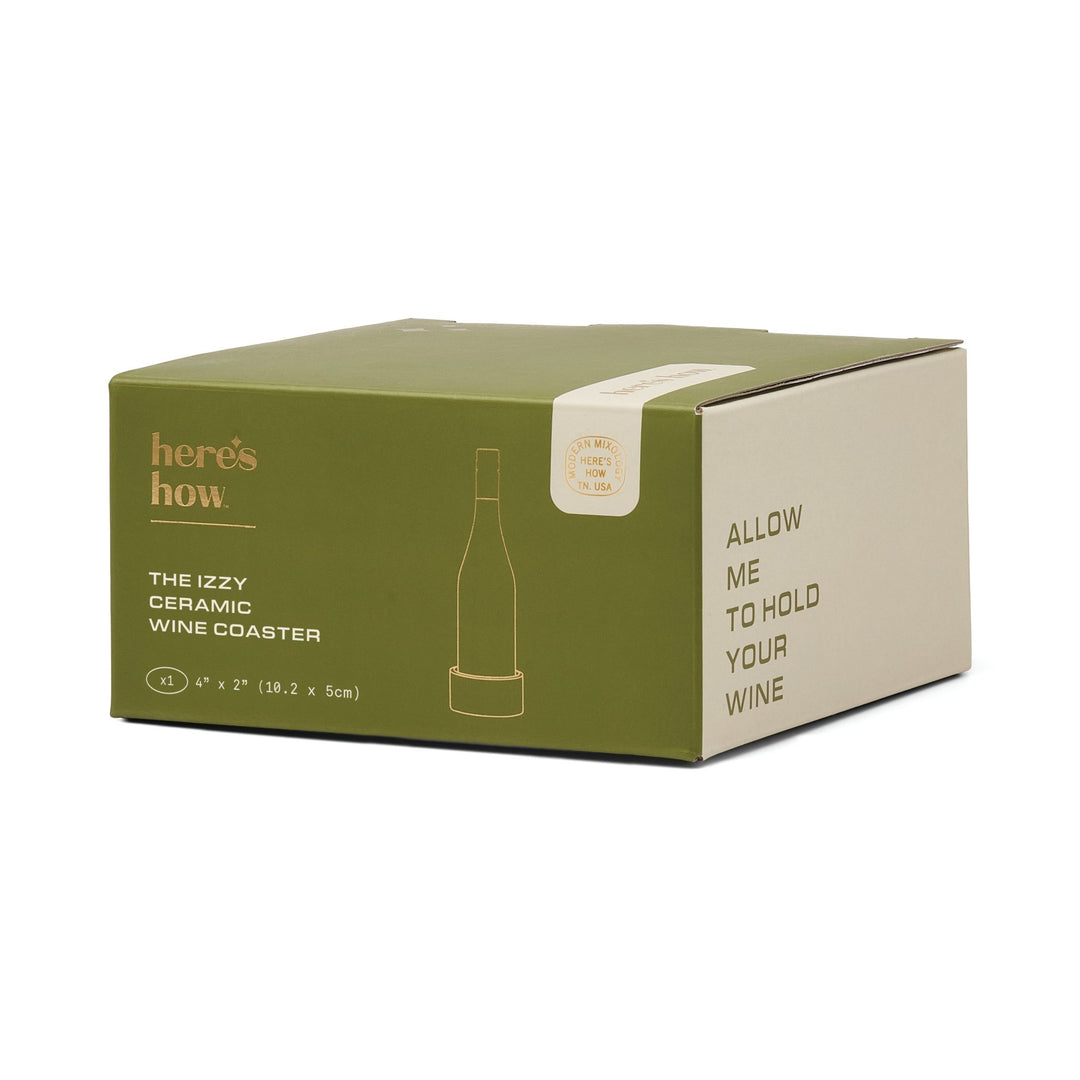 The Izzy Wine Coaster - Green Stripe Here's How