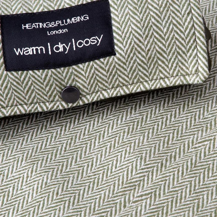 The little Explorer Picnic blanket - Green Tweed Blankets Heating and Plumbing London