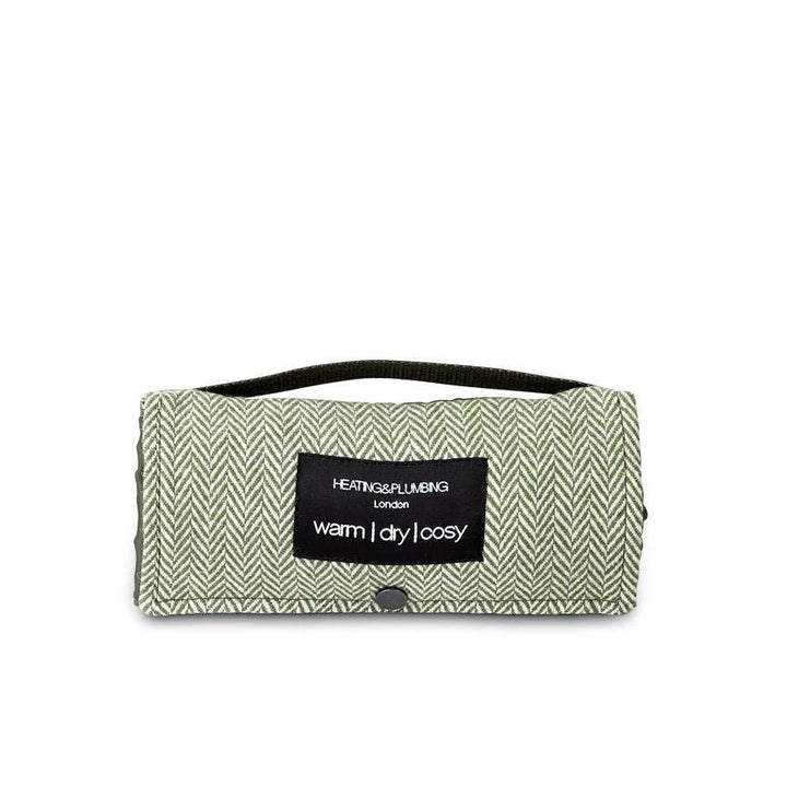 The little Explorer Picnic blanket - Green Tweed Blankets Heating and Plumbing London