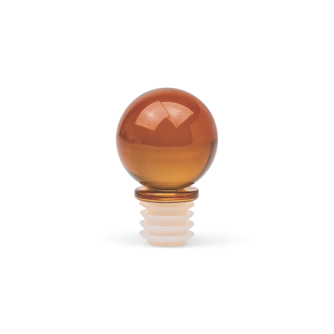 The Moony Glass Bottle Stopper - Amber Here's How