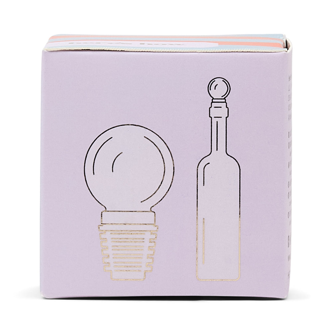 The Moony Glass Bottle Stopper - Lilac Here's How