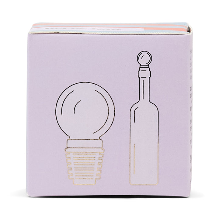 The Moony Glass Bottle Stopper - Lilac Here's How