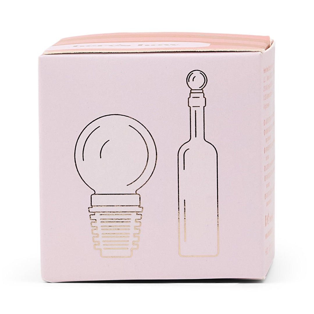 The Moony Glass Bottle Stopper - Pink Here's How