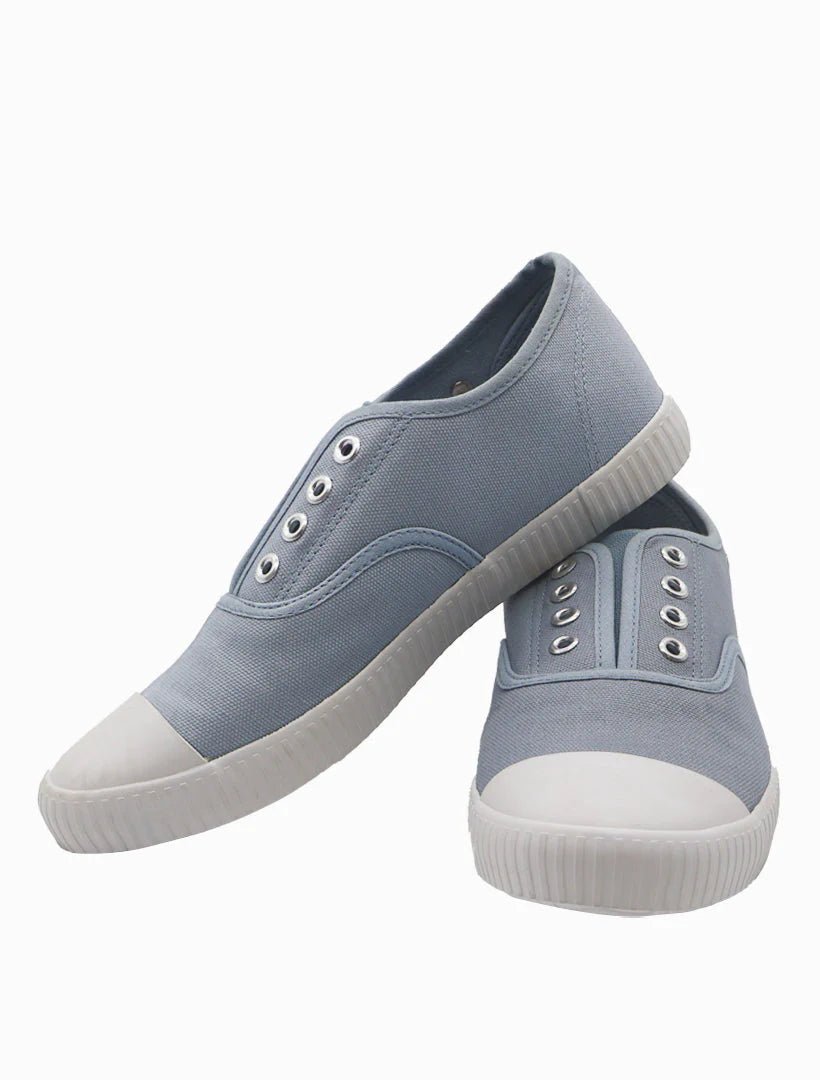 The Penny Plimsole - Light Blue Shoes zjoosh