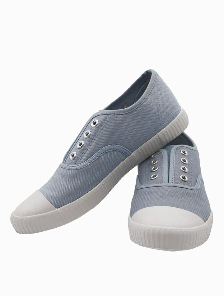 The Penny Plimsole - Light Blue Shoes zjoosh
