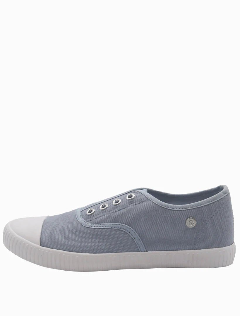 The Penny Plimsole - Light Blue Shoes zjoosh