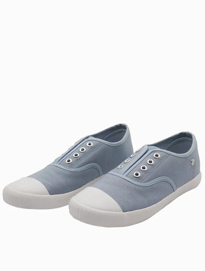 The Penny Plimsole - Light Blue Shoes zjoosh