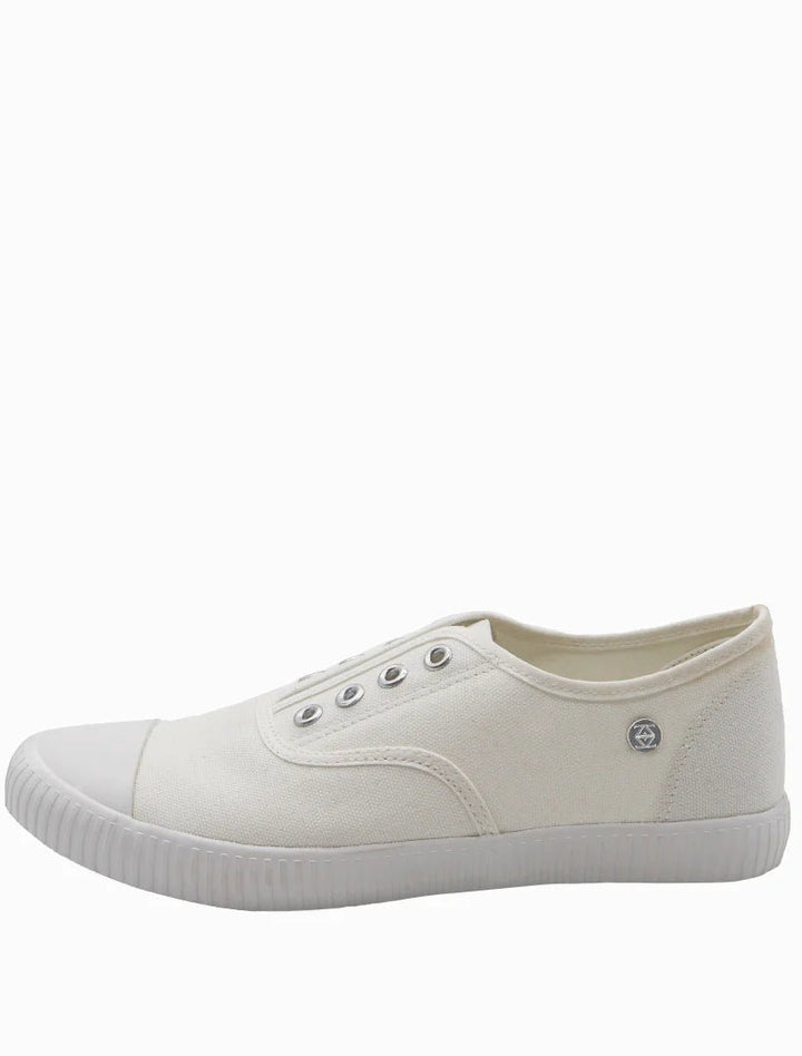 The Penny Plimsole White Shoes zjoosh