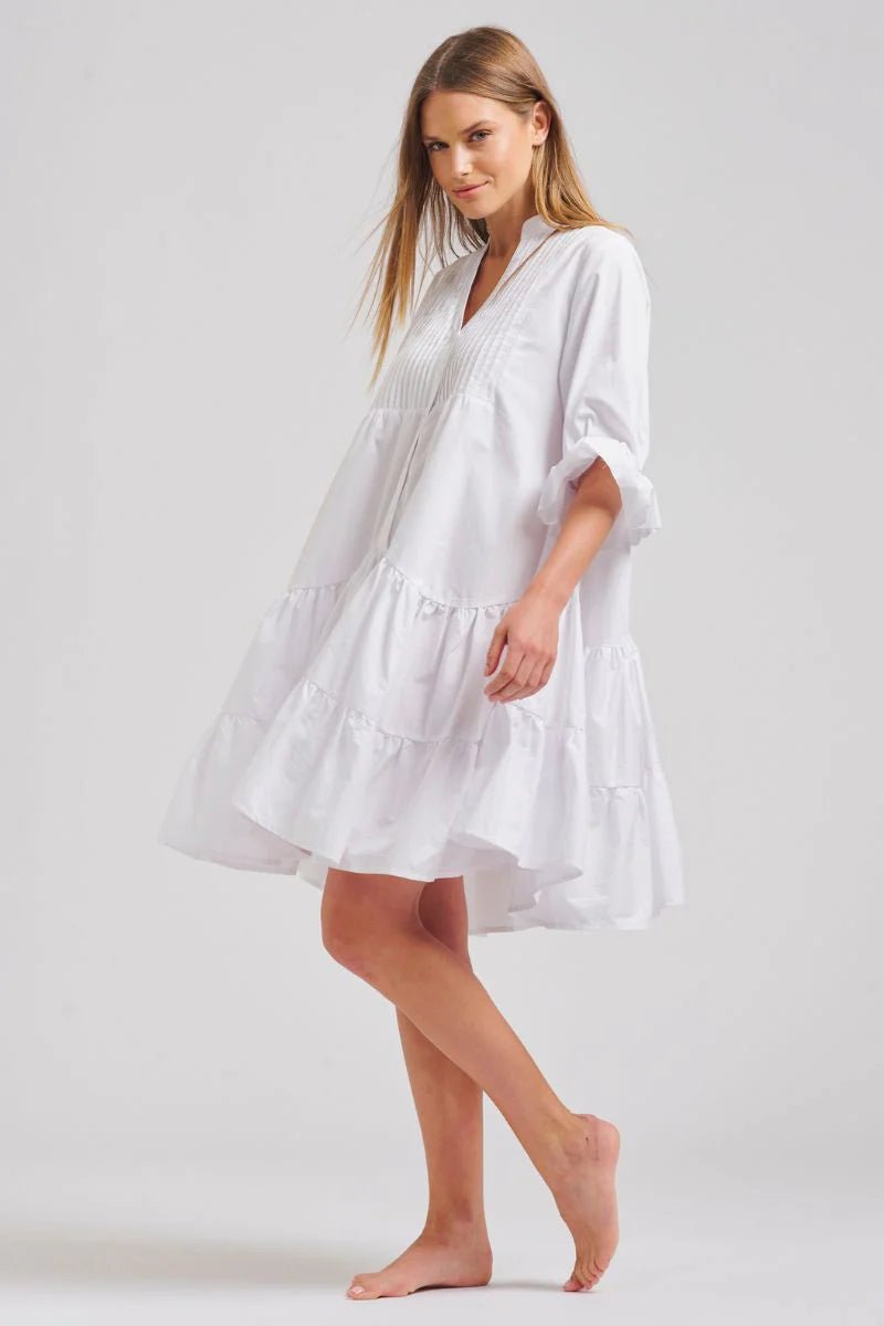 The Sindy Iversixed Cotton dress - White dress Shirty