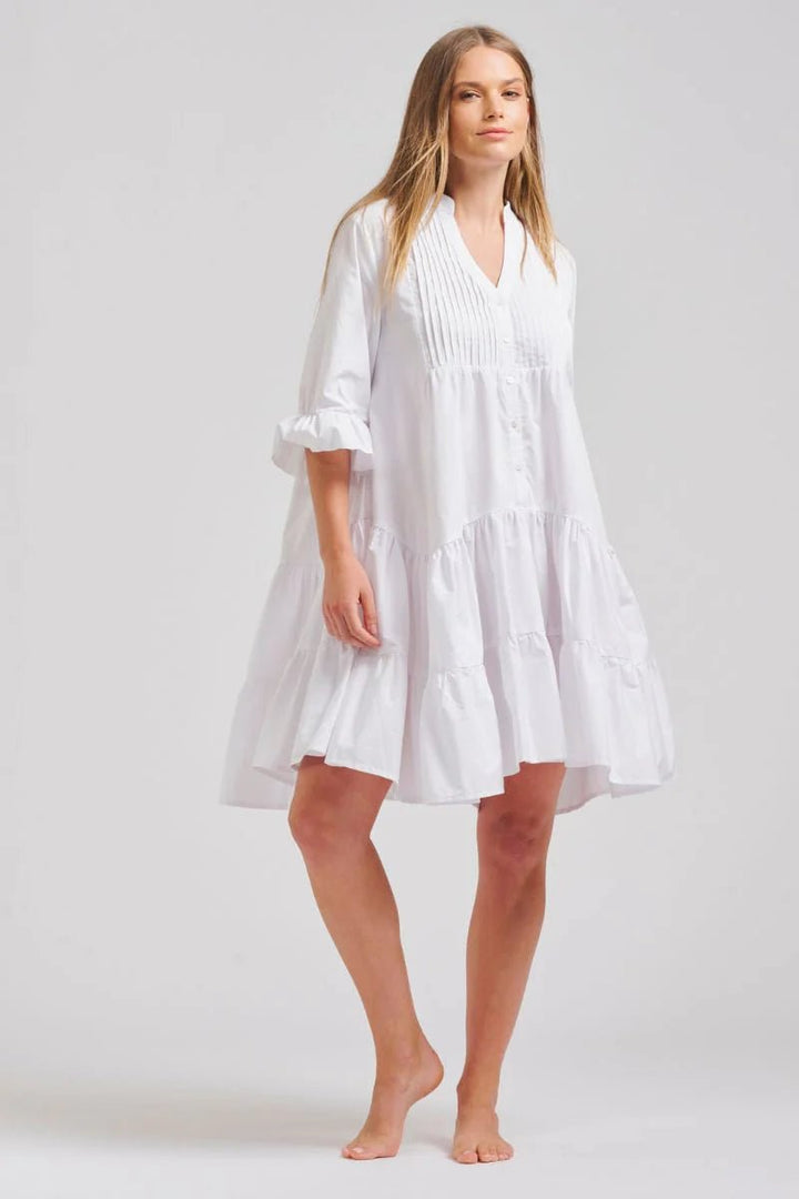 The Sindy Iversixed Cotton dress - White dress Shirty