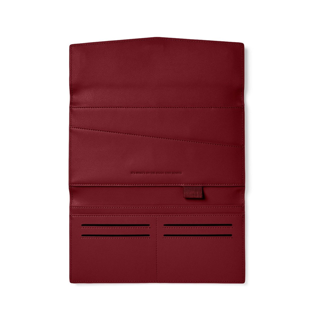 The Traveller 2.0 - Burgundy Wallet Fox and Leo