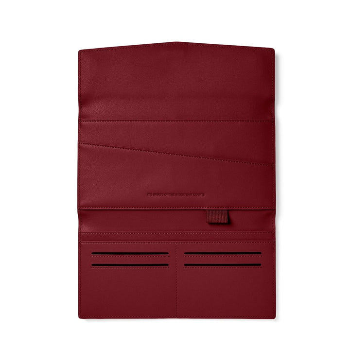 The Traveller 2.0 - Burgundy Wallet Fox and Leo