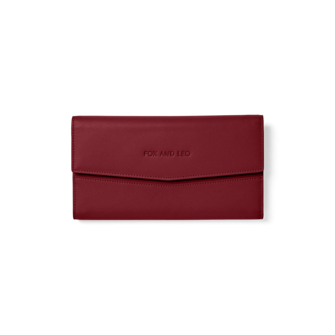 The Traveller 2.0 - Burgundy Wallet Fox and Leo