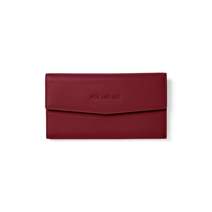 The Traveller 2.0 - Burgundy Wallet Fox and Leo