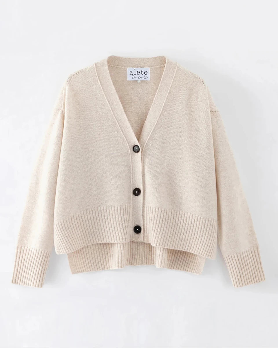 Tiber Oversized Cardigan - Shell knit Alete