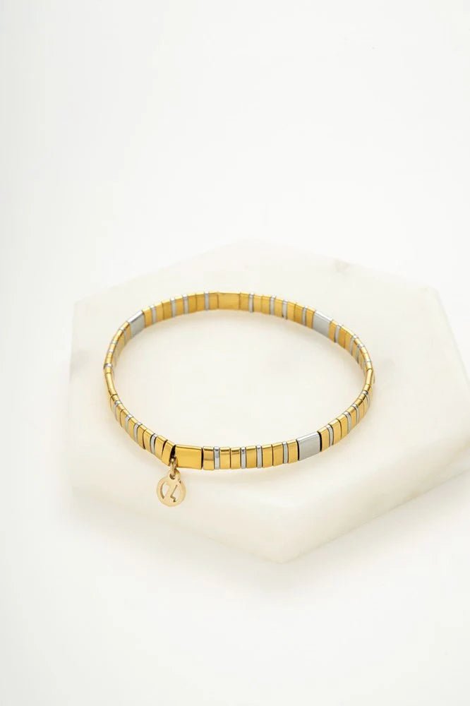 Tile Bracelet - Silver / Gold bracelet Zafino Jewellery