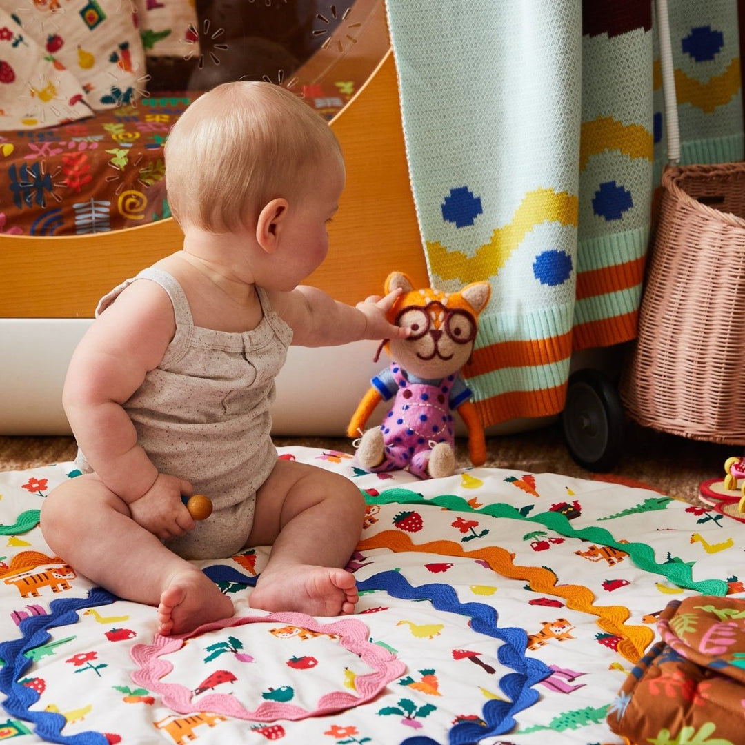 Tino Felt Cat Toy soft toy Sage &amp; Clare
