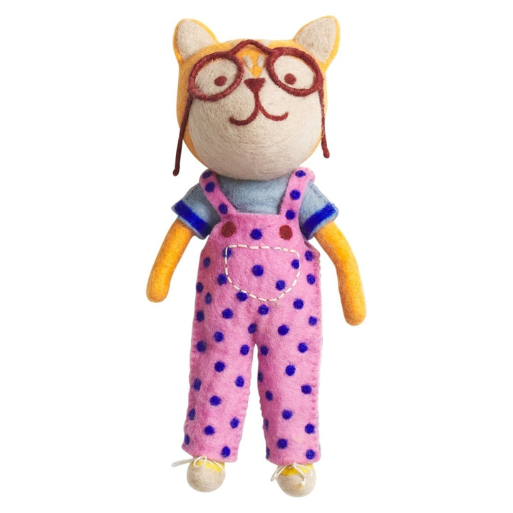 Tino Felt Cat Toy soft toy Sage &amp; Clare